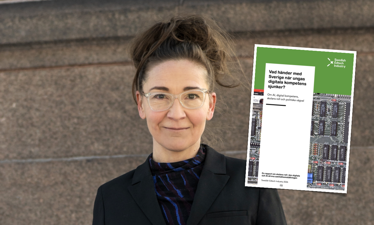 Bild på Jannie och rapporten.