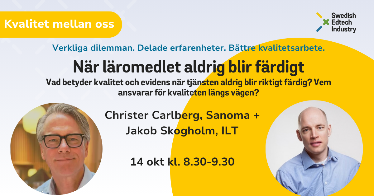 Kvalitet mellan oss 14okt