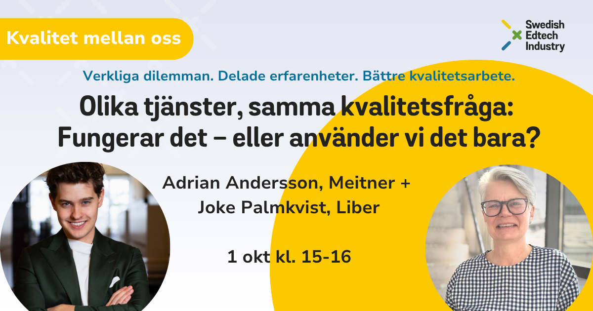 Kvalitet mellan oss 1okt26